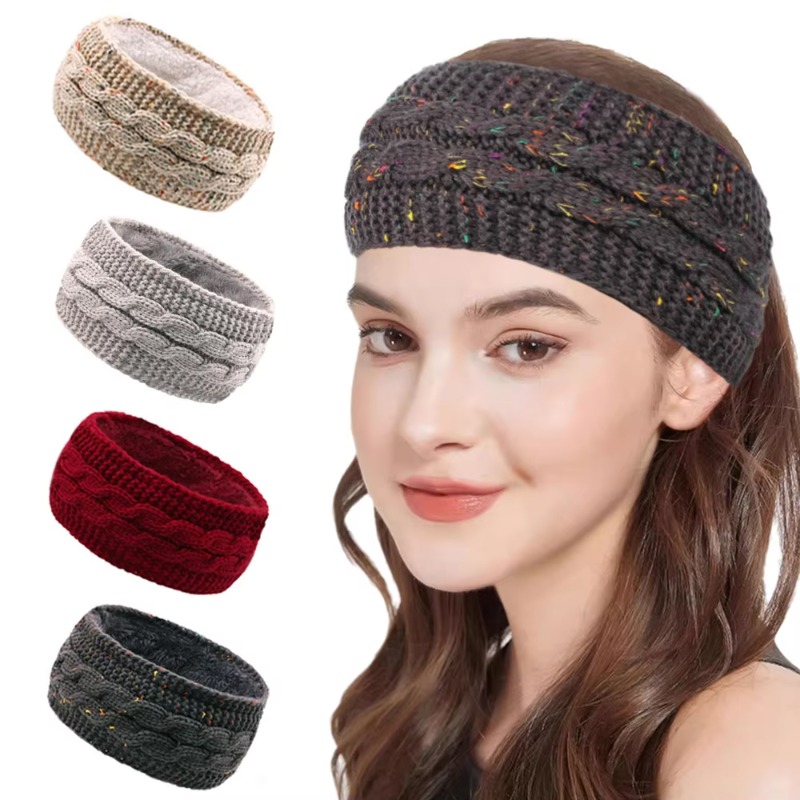 Women's Winter Chunky Knit Hea - огляд і ціна Fleece Ear Warmer Band
