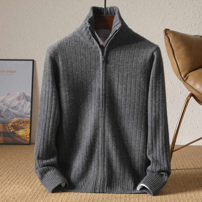 Men 100% Merino Wool Stand-Up  - огляд і ціна Wool Coat Peacoat
