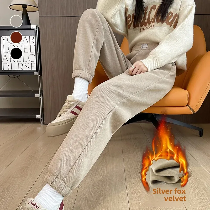 Winter New Thickened Fleece Li - огляд і ціна Corduroy Pant Warm