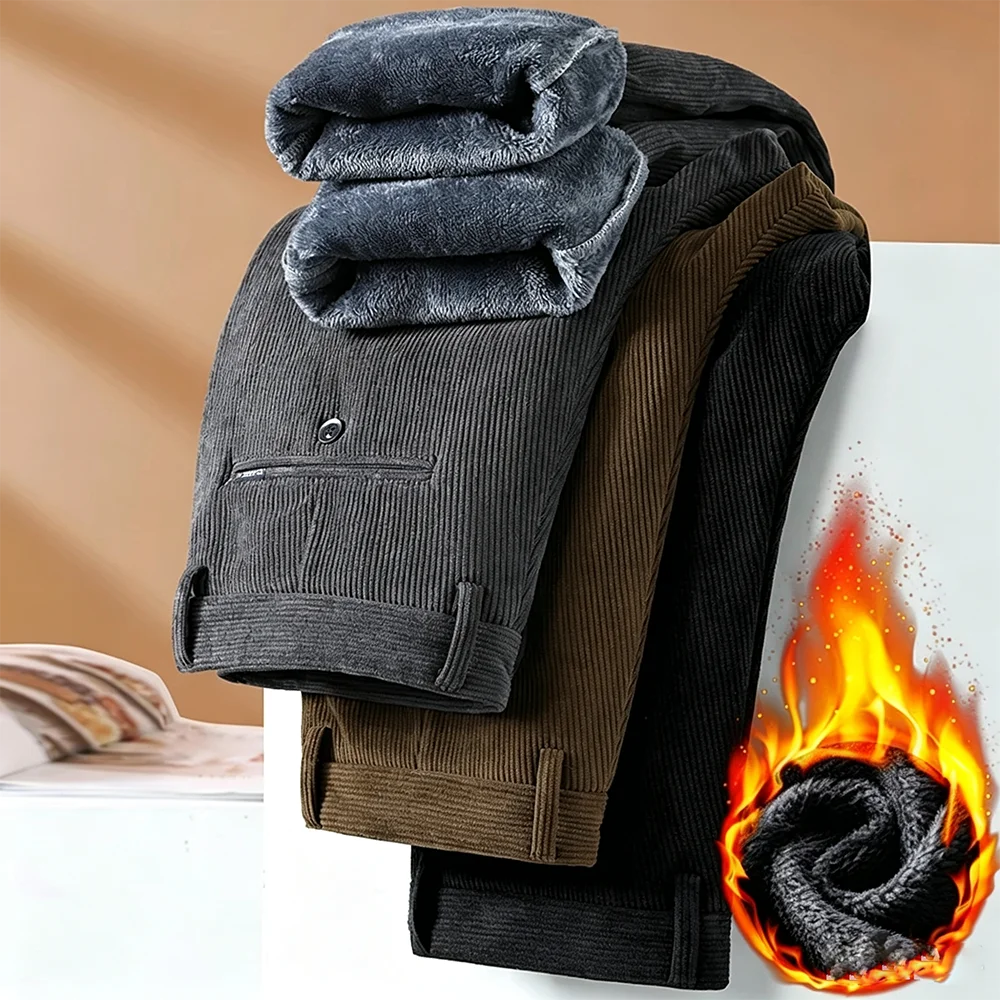 Russia Winter Men's Fleece Cor - огляд і ціна Corduroy Pant Warm