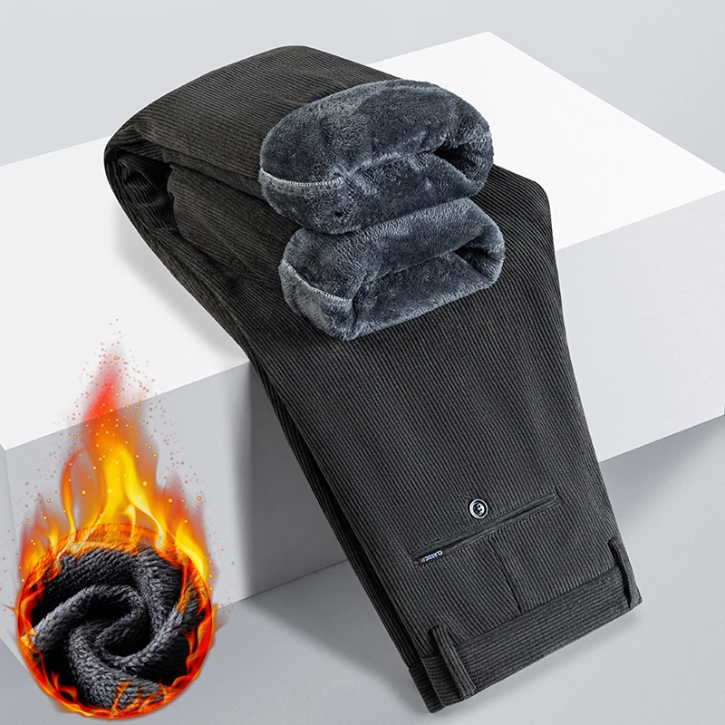 Russia Winter Men's Fleece Cor - огляд і ціна Corduroy Pant Warm