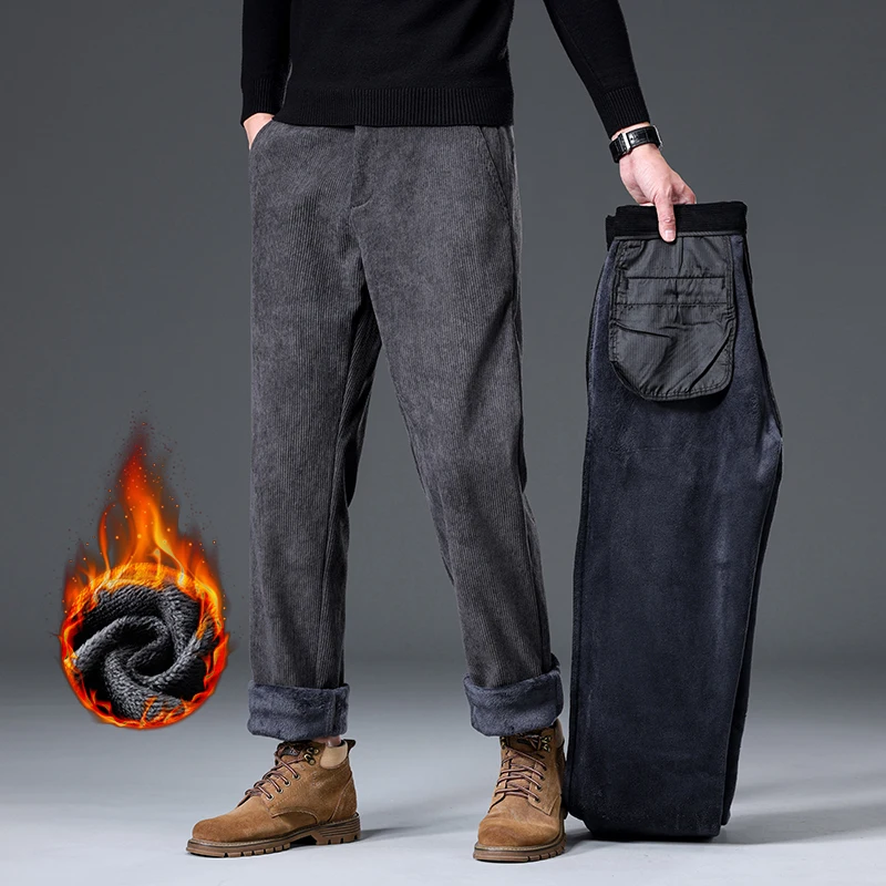 Russia Winter Men's Fleece Cor - огляд і ціна Corduroy Pant Warm