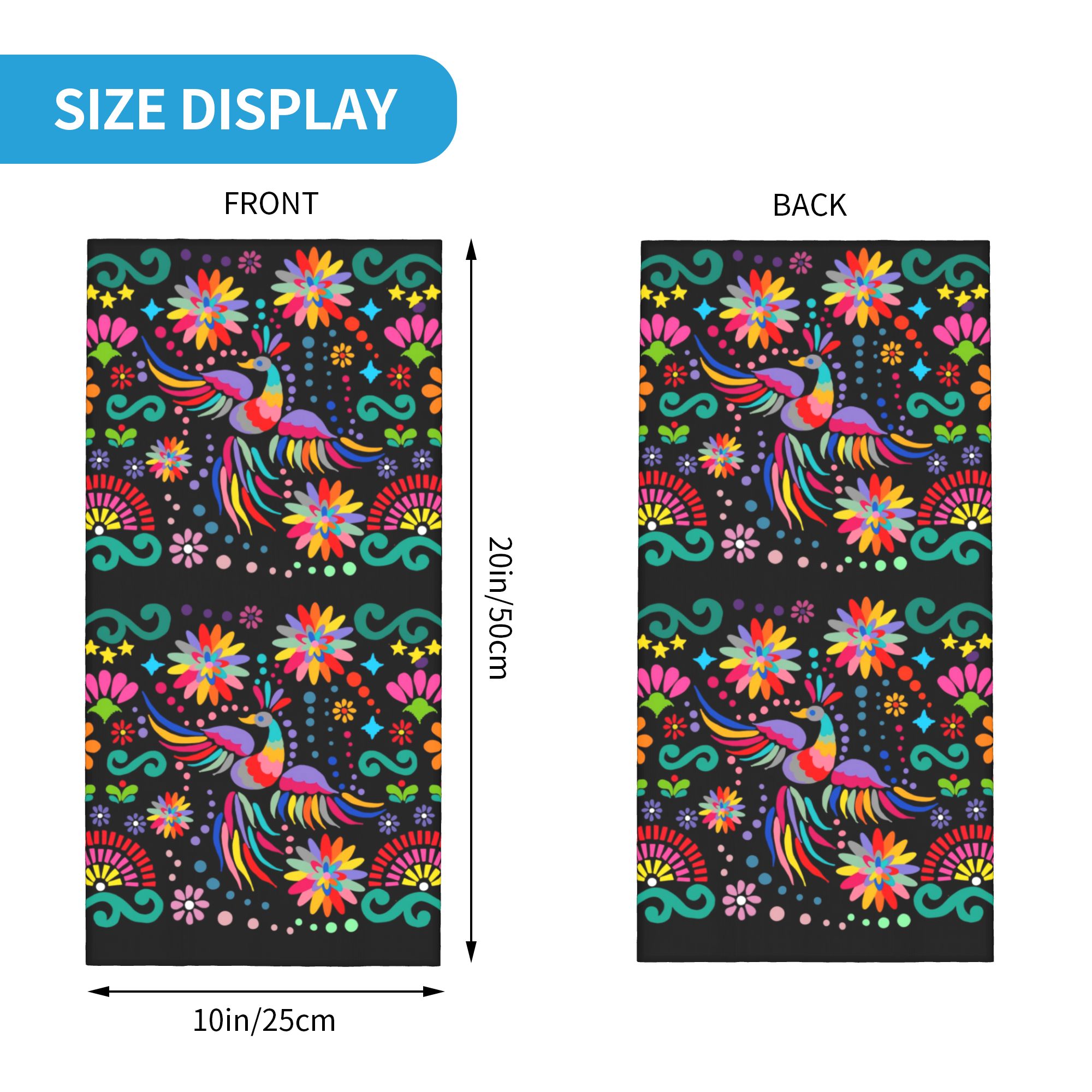Custom Mexican Floral Flower T - огляд і ціна Neck Gaiter Fleece