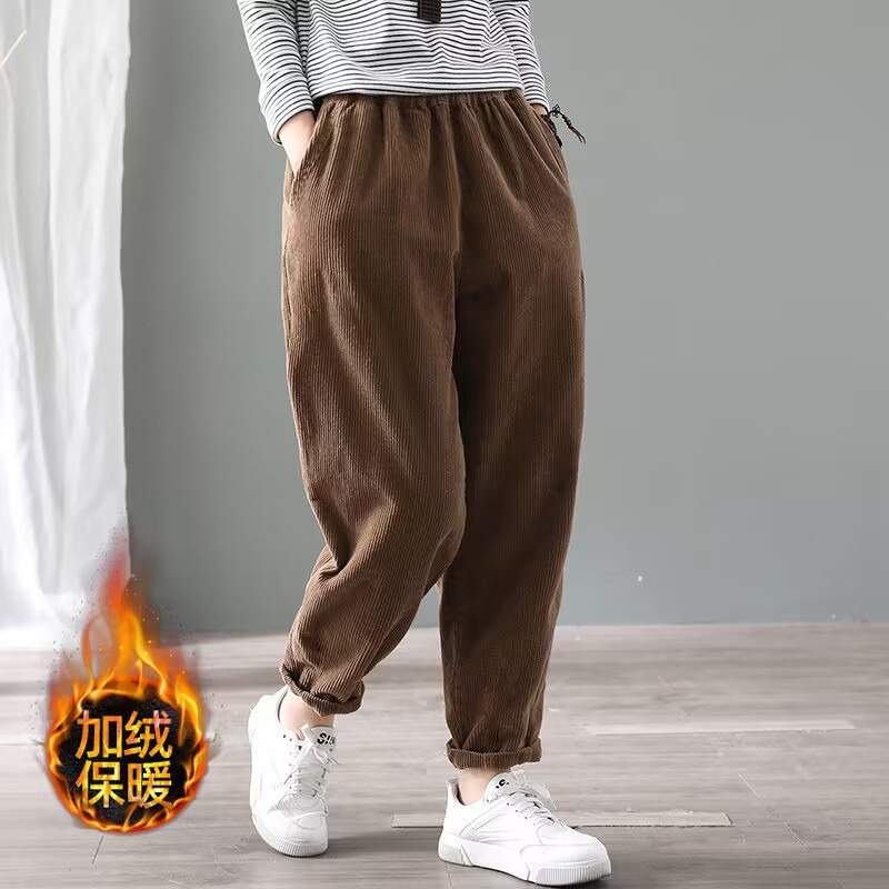 Women Corduroy Harem Pants Ela - огляд і ціна Corduroy Pant Warm